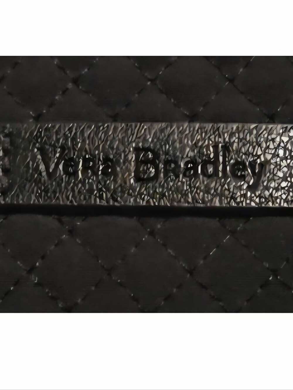 Vera Bradley Quilted Black Wristlet